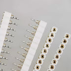 10/100pcs 2.54mm 2P/3P/4P/5P/8P Right Angle SMT Round Single Row 0.1" Pitch 1x40Pin Horizontal SMD Hole Socket Male Pin Header