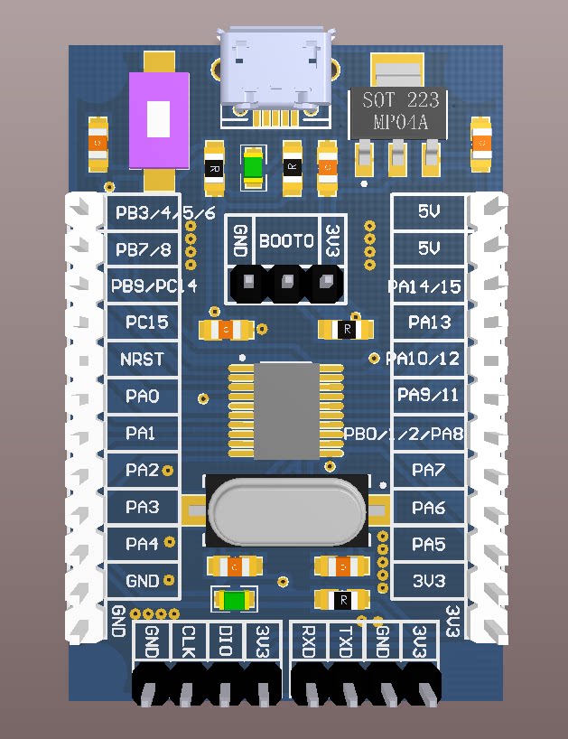 2Pcs/1pc STM32G030F6P6 STM32G030 Development Board G030 MCU M0 Core STM32 G030F6P6 ARM Mini System Learning Module STM32G030F6