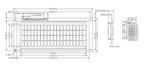 1PCS 5V Large Big 2004 LCD Module Gray Color Cyrillic Russian And English Characters Fonts 20X4 Parallel Port 2004A Display
