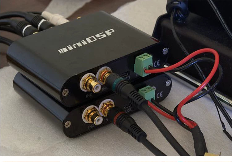 miniDSP 2x4 HD processor DSP digital audio signal frequency division professional equalizer speaker 2 in 4 out