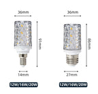E14 E27 Led Corn Bulb 24W 30W 40W 50W Lamp Chandelier Decorative Living Light SMD5730 Chip Small Warm Replace Halogen Home Room
