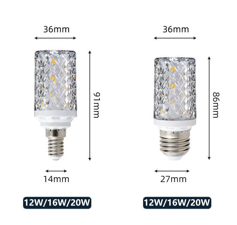 E14 E27 Led Corn Bulb 24W 30W 40W 50W Lamp Chandelier Decorative Living Light SMD5730 Chip Small Warm Replace Halogen Home Room