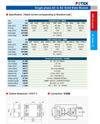 100%New Original For FOTEK single-phase solid-state relay SSR-40AA /10DD/40VA/20DA SSR 10/20/40/50/75 AA/DD/VA/DA HS-50H ES-50K