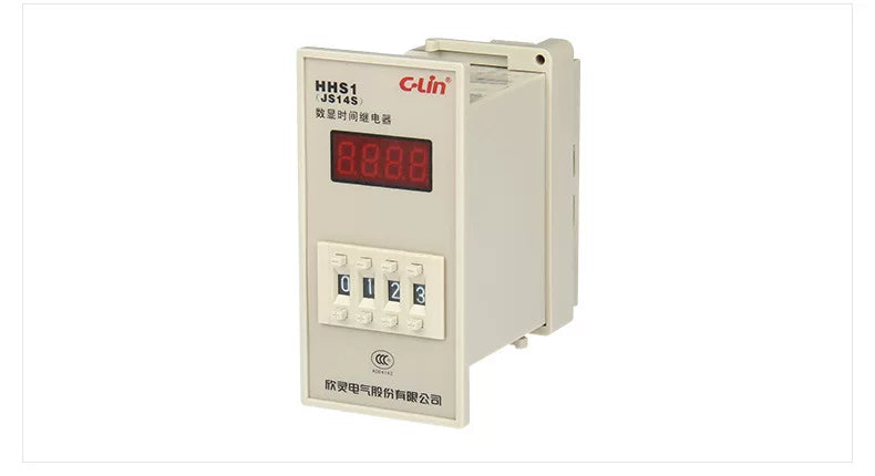 New C-Lin Time Switch Relay HHS1(JS14S) HHS1-1(DH14S) 9.9S 99S 99M 9.99S 99.9S 999S 999M 99.99S 9999S 99M59S AC380V AC220V DC24V