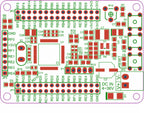 PIC24FJ128GA006 minimum system board PIC 16 bit microcontroller core board dual serial port development board