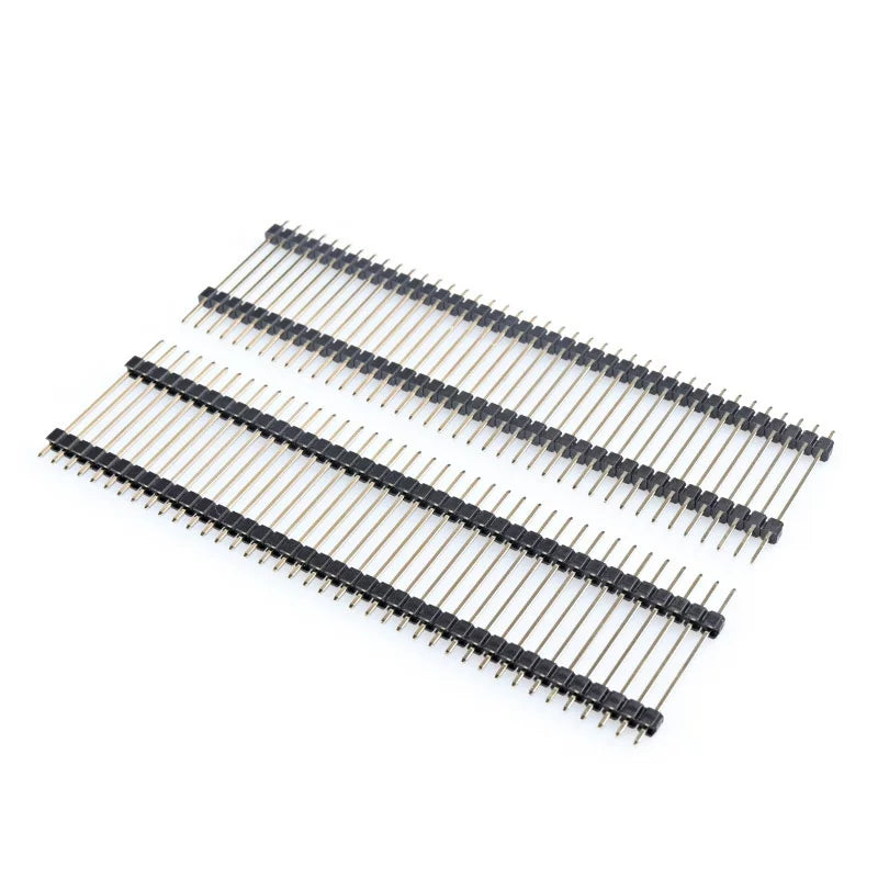 5pcs 2.54mm PCB Board Spacer 1X40P L11.4/15-21/23/25/30/35/40/50mm Straight Single Row Double Insulat Gold Connector Male Header