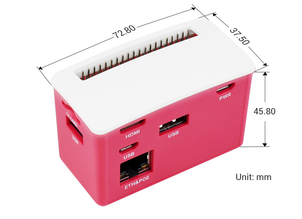Raspberry Pi PoE Ethernet USB HUB HAT 3 X USB 2.0 Ports RJ45 802.3af RTL8152B Compatible for Raspberry Pi Zero W WH 1.3