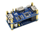 Raspberry Pi PoE Ethernet USB HUB HAT 3 X USB 2.0 Ports RJ45 802.3af RTL8152B Compatible for Raspberry Pi Zero W WH 1.3