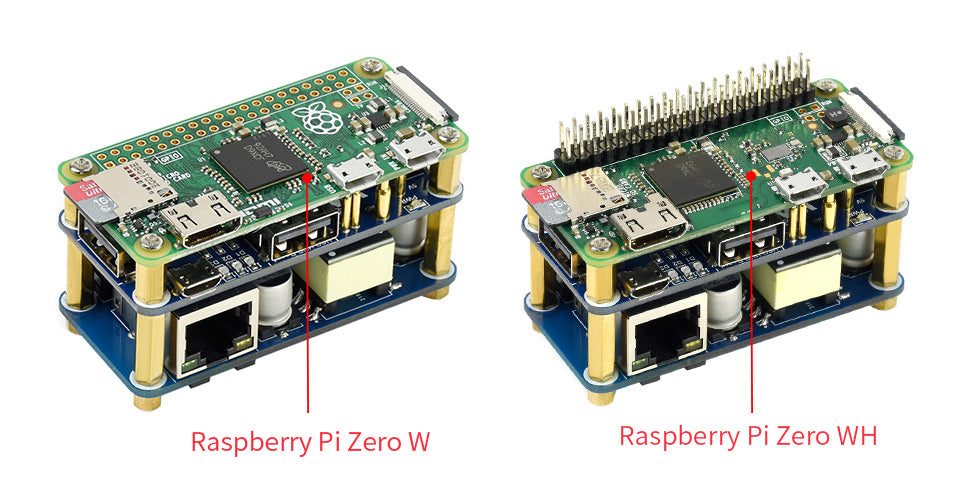 Raspberry Pi PoE Ethernet USB HUB HAT 3 X USB 2.0 Ports RJ45 802.3af RTL8152B Compatible for Raspberry Pi Zero W WH 1.3