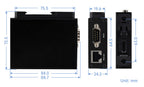 RS232/485/422 TO POE ETH (B) Waveshare Rail-Mount Serial Server,Ethernet Module, TCP/IP to serial, Function Optional