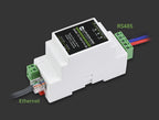 Industrial serial server, RS485 to RJ45 Ethernet, TCP/IP to serial, rail-mount support, with POE function(optional)