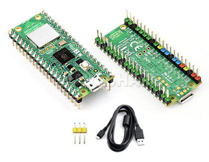 Raspberry Pi Pico 2 W Microcontroller Board, Based on Official RP2350 Chip, 2.4GHz 802.11n WIFI and Bluetooth 5.2