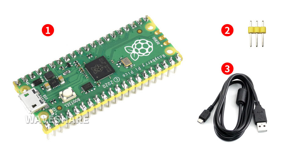 Original Raspberry Pi Pico High-Performance Microcontroller Board with Flexible Digital Interfaces