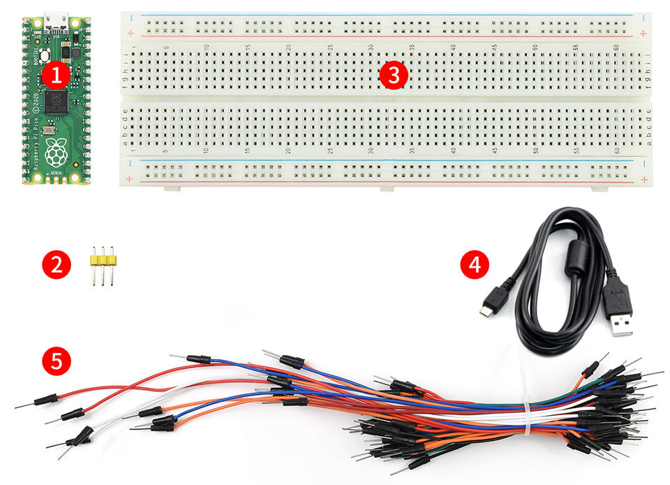 Original Raspberry Pi Pico High-Performance Microcontroller Board with Flexible Digital Interfaces