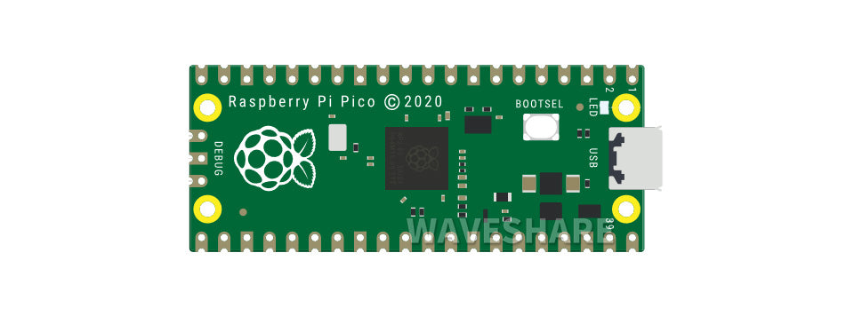 Original Raspberry Pi Pico High-Performance Microcontroller Board with Flexible Digital Interfaces