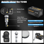 XTOOL TS100 PRO Sensor TPMS Sensor Tire Repair Tools TPMS Pressure Monitor Tester Automotive Tire Pressure Programming Sensors