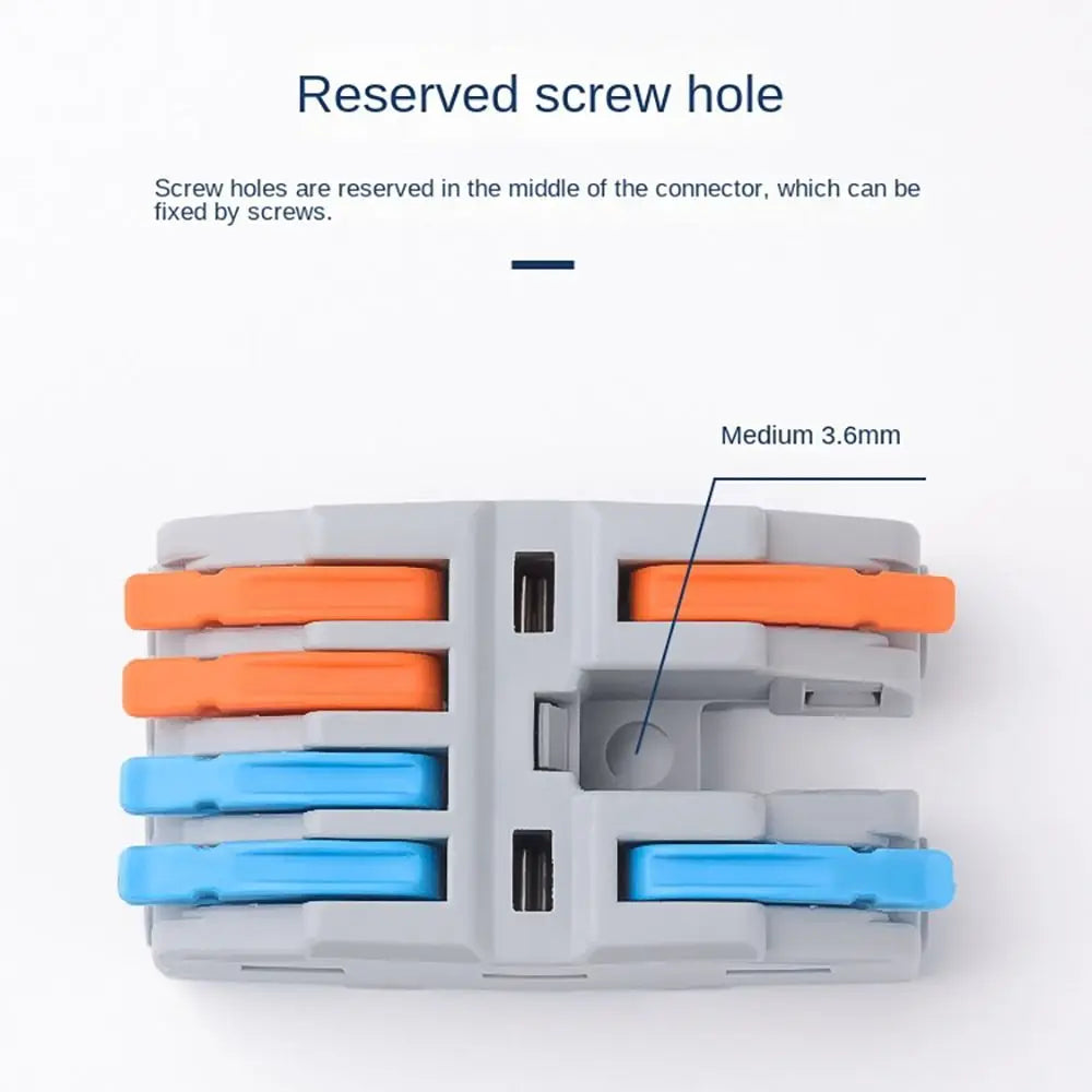 Wire Connector Quick Splitter Splicing Universal Conductor Wiring Cable Terminal Block Electrical Connectors