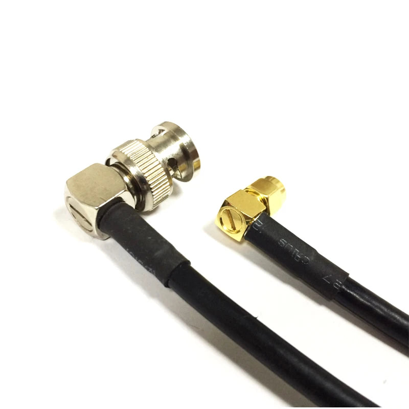 Wireless Patch Lead Cable SMA Male Right Angle to BNC Plug 90-Degree Adapter RG58 50cm/100cm Wholesale New