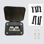 120A Compatible With Anderson Plug Kit Flush Mount Panel Bracket With Cover For Caravan Connector Mount Socket