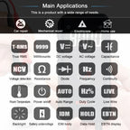 MAXRIENY Smart Digital Multimeter USB Rechargeable True RMS EBTN DC AC Voltage Capacitance Ohm Diode NCV Hz Live WireTester