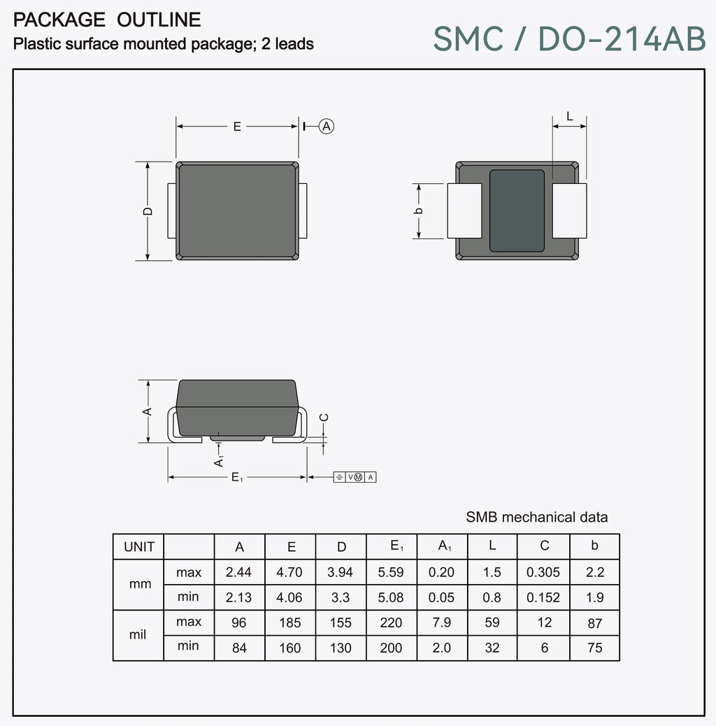 Super Fast Recovery Rectifier Diode ES1D ES1G ES1J ES2D ES2J ES2G ES3D ES3G ES3J ES5D ES5G ES5J SOD-123FL SMA SMB SMC DO-214