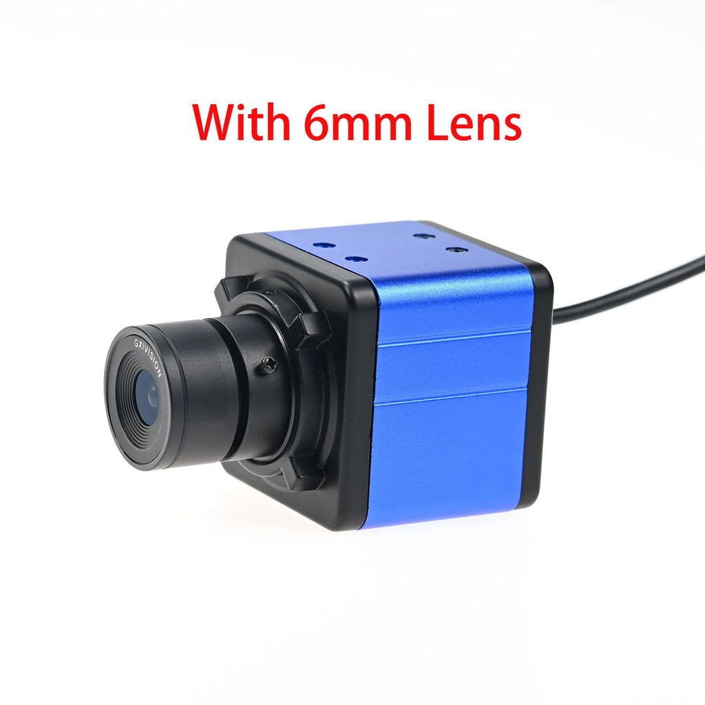 GXIVISION 60FPS 2MP Color Global Shutter Case Camera,USB Drive Free,Moving Capture,1600x1200,CS Lens,Win/Linux/Android/RPi