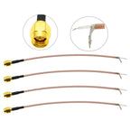 10PCS Single End SMA Female to PCB Soldering Pigtail RG316 Cable WIFI Wireless Router GPS GPRS Low Loss Jackplug Wire Connector