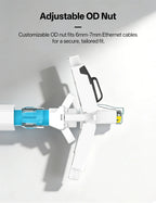 BYXGD Toolless RJ45 Connector Reusable 100/1000Mbps Shielded Cat5e Tool Free Plug