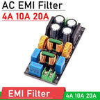 4A 10A 20A AC EMI Filter Audio Power Amplifier EMC EMI Electromagnetic Interference Purify Power DC Differential Mode Common