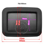 2pcs 32x58mm/36x86mm/50x65mm/59x69mm/60x85mm Square Speaker Passive Radiator Auxiliary Bass Woofer Rubber Vibration Plate