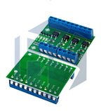 MOSFET 4-Channel Pulse-Triggered Switch Controller Board with PWM and Optocoupler Isolation for Motor and LED Lighting DC5V-20V