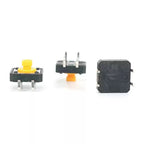 10Pcs 12x12x7.3mm Yellow Tactile Switch Push Button Micro Momentary Tact Switches for DIY Electronics