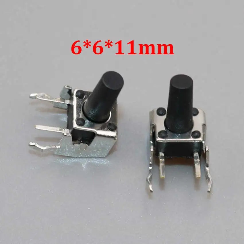 20/50/100pcs 6x6 PCB Momentary Mini Micro Tactile Tact Push Button 4-Pin Self-reset Switch 6*6*4.3/5/6/7/8/9/10/11/12/13/14/15mm
