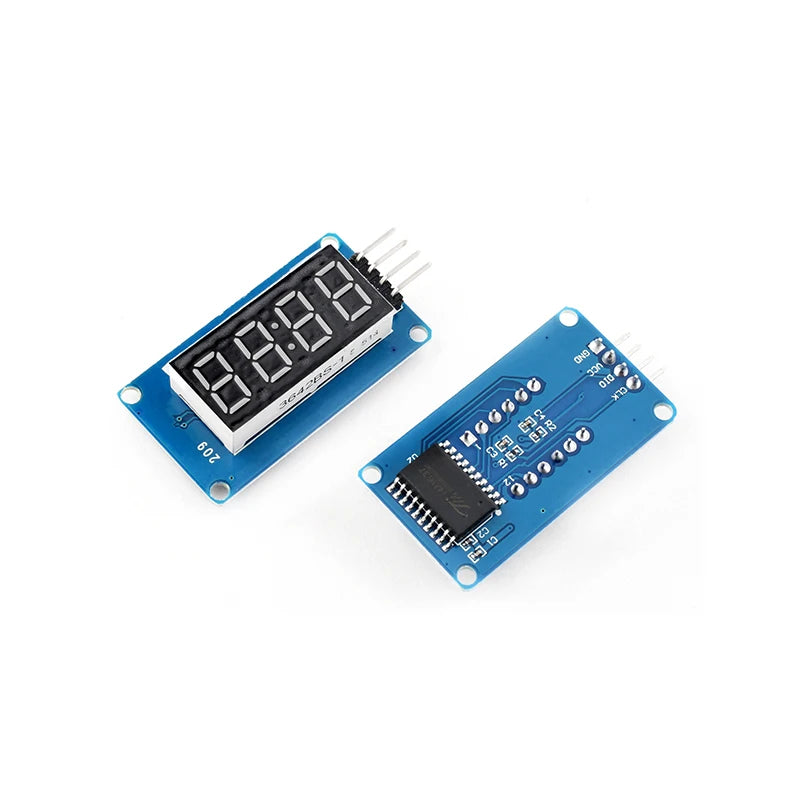 TM1637 4 Bits Digital LED Display Module For arduino 7 Segment 0.36Inch Clock RED Anode Tube Four Serial Driver Board Pack