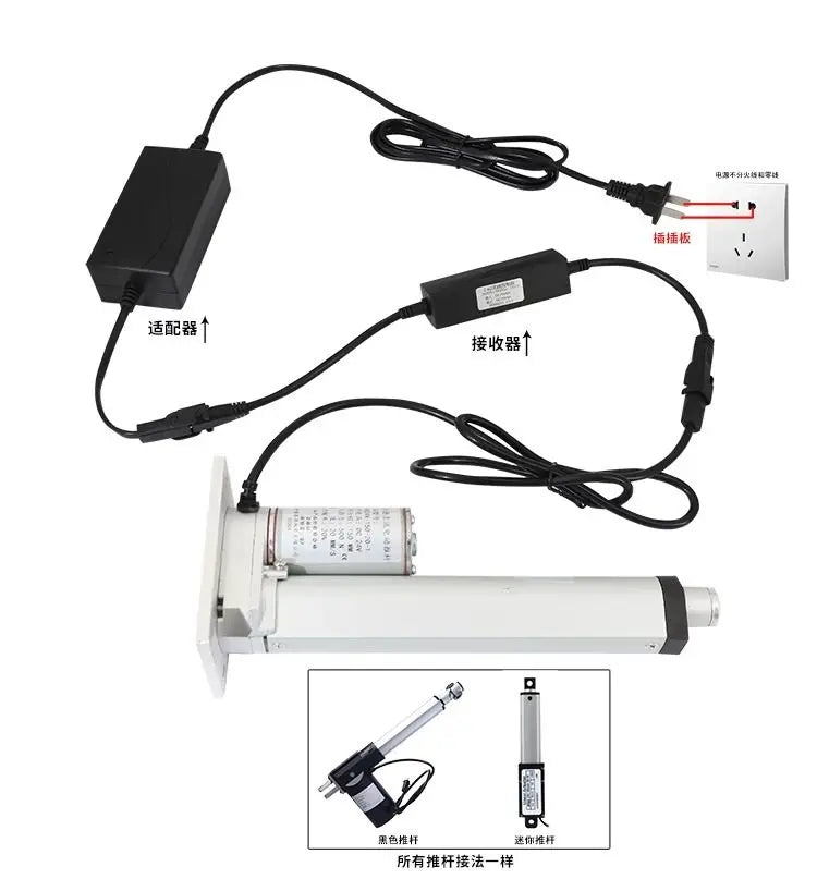 10MM-150MM  Mirco Electric Linear Actuator  DC motor  12V/24V 20-150N Reciprocating Motor Remote Automation