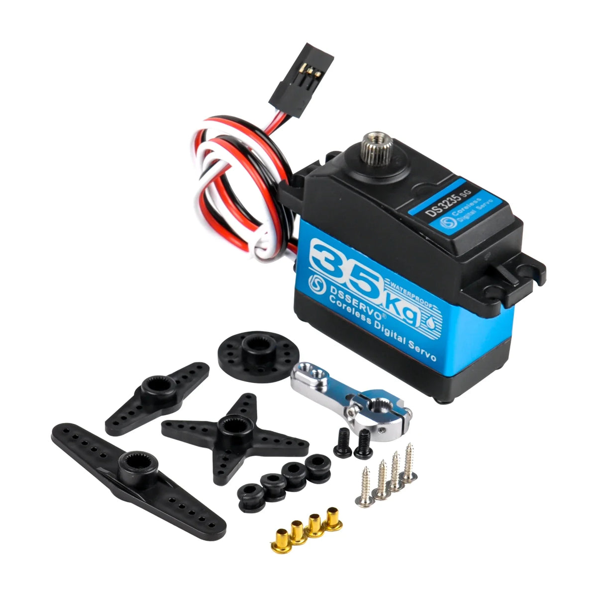 25kg 35kg 45kg High Torque Coreless Digital Servo Motor DS3225 DS3235 DS3245 Stainless 180/270 Degree for Baja Car RC Robot