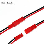 10/20pcs 2 Pin 2.54mm Plug Connector Male Female Plug Connector Cable Wire 10/15/20/30/50cm 22AWG for RC Toys Battery LED Lam