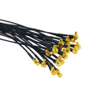 RF1.37 SMA Male Female to MMCX Male 90 Degree FPV Antenna Connector 50 ohm RF Coaxial Extension Jumper OD=1.37 Cable