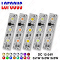 Driverless 3x1W 3x3W LED Chip DC 12V 24V Warm Cool White Red Green Blue Yellow UVA Purple Aluminum PCB For 1W 3W 5W Light Beads