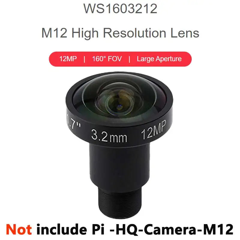 Raspberry Pi High Quality HQ Camera M12 For Lens 12MP 8mm/3.2mm/113 2.7mm/14MP 2.72mm/5MP 25mm/16MP 105 3.56mm