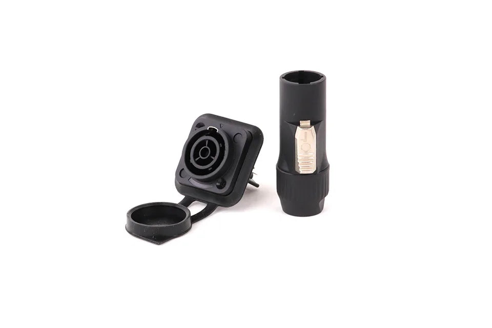 2pcs 3Pins Waterproof IP65 True Locking Powercon Male Plug Jack Power Female Sockets Chassis Wire Connectors