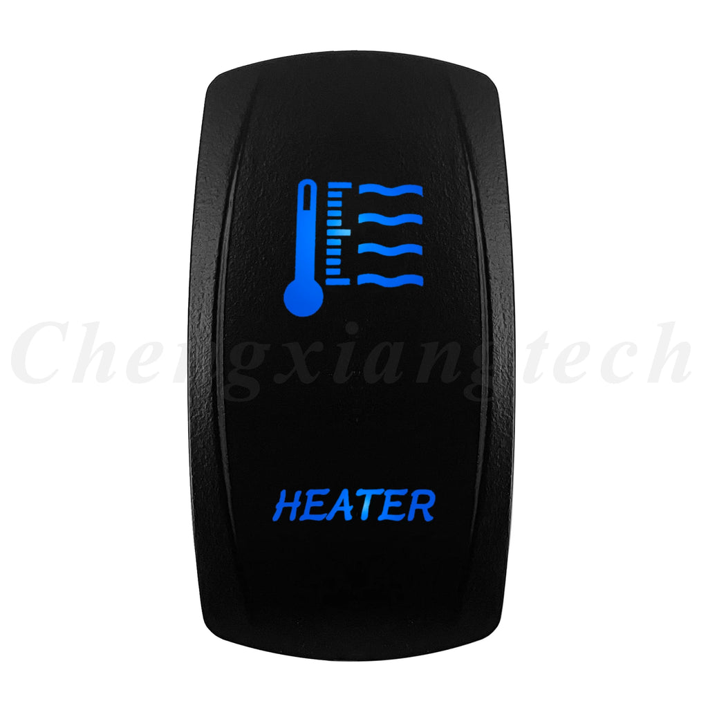 12V 20A Blue Led Car Boat Laser Rocker Switch ON OFF, (ON) OFF, ON OFF ON, (ON) OFF ON, (ON) OFF (ON) Waterproof