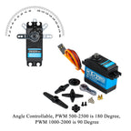 25kg 35kg 45kg High Torque Coreless Digital Servo Motor DS3225 DS3235 DS3245 Stainless 180/270 Degree for Baja Car RC Robot