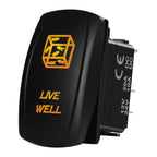 Marine Boat Rocker Switch 12/24V Orange Backlit Anchor Beacon Up Down Button ON OFF/ON OFF ON Momentary Toggle Switch Waterproof