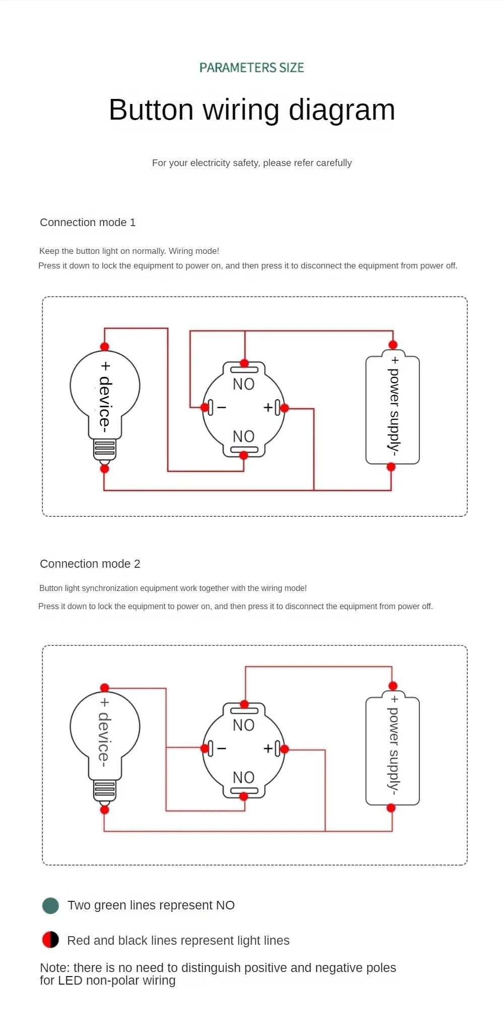 16/19/22mm IP67 Waterproof Metal Push Button Switch 10A High Current LED Light Momentary Latching Outdoor Power Switch Red Green
