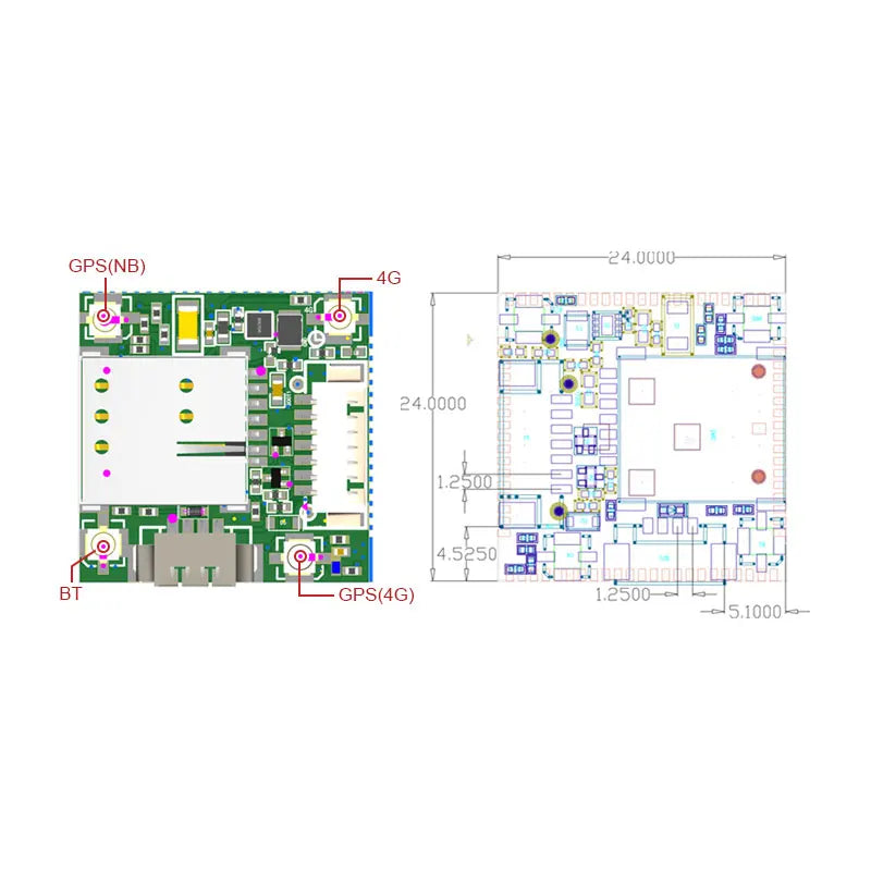 SStock SIMcom SIM7070E/G SIM7000E/G NBIOT CATM LPWA Core Board 1pcs for IoT Wireless Communication