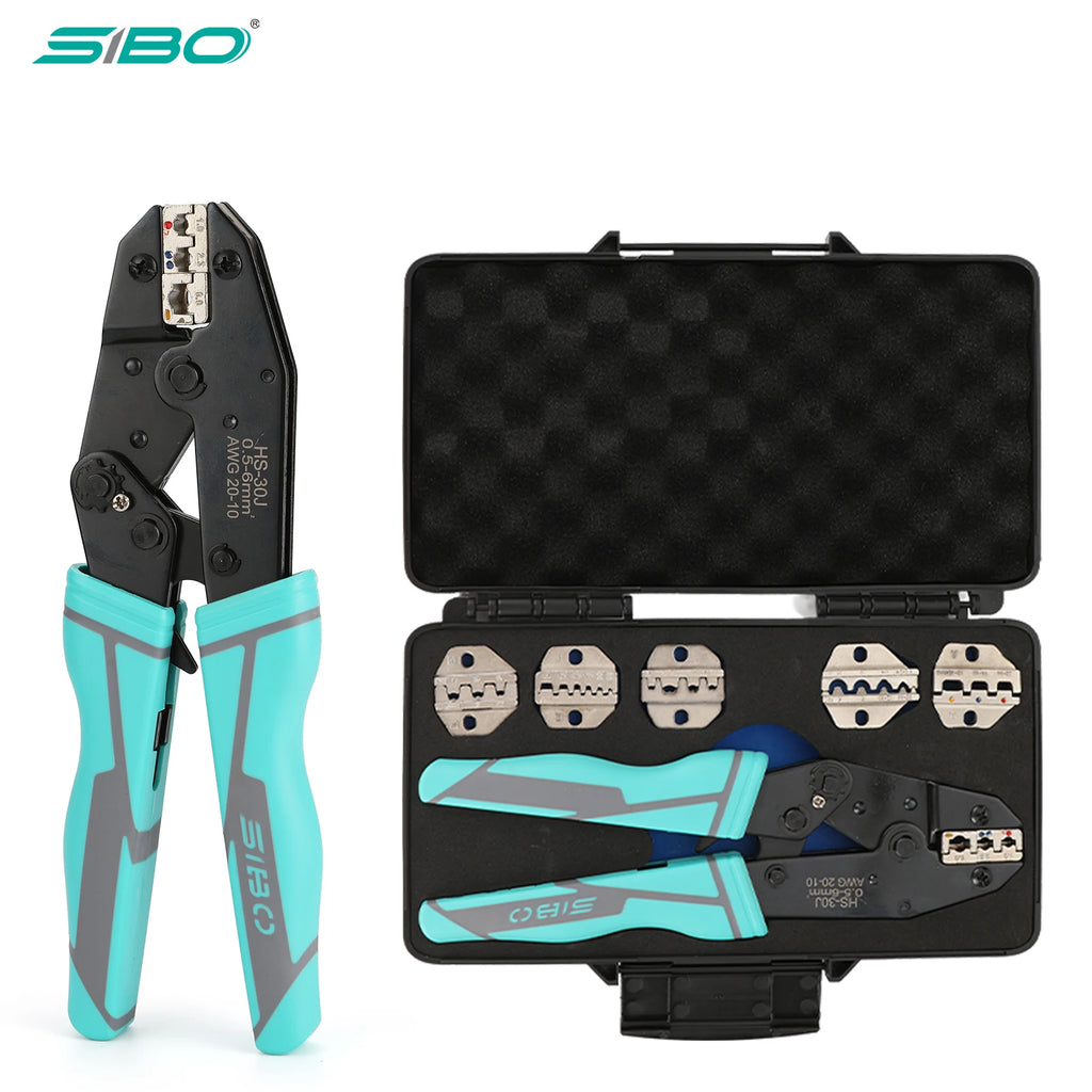 Crimping Tool Set Electrician Ratchet Wire Crimper For Crimp Terminals Dupont JST Non Insulated Open Barrel Ferrule MC4 Solar