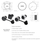Waterproof D Type Chassis Connector,Type C Female to Female USB-C Converter Adapter Type-C Panel Mount DIY Jack with Dust Cover