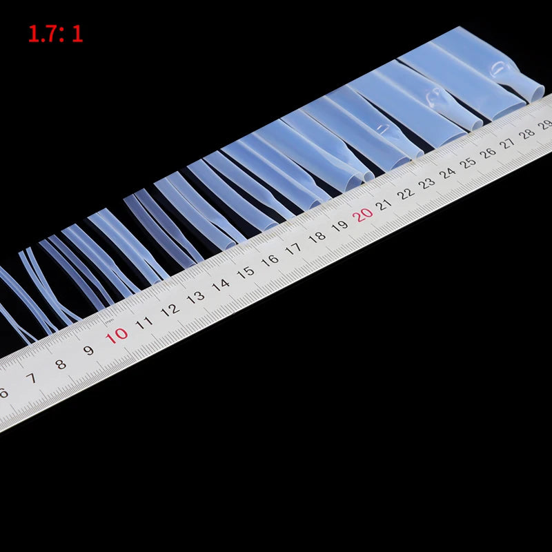 1/5m PTFE Heat Shrink Tube Transparent Diameter 0.5/1/2/2.5/4/5/6/8/10/12mm High Temperature 260℃ 1.7:1 Shrinkage Tubing