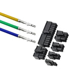 50pcs Micro-Fit MX3.0mm 43025 43020 Male Female Terminal Crimped Wire Mini 5557/5559 20AWG One End Electronic Connector Cable